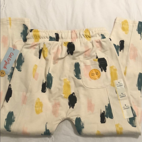 Cat and Jack Girls Jogger Pants, Size Small NWT - Picture 2 of 4
